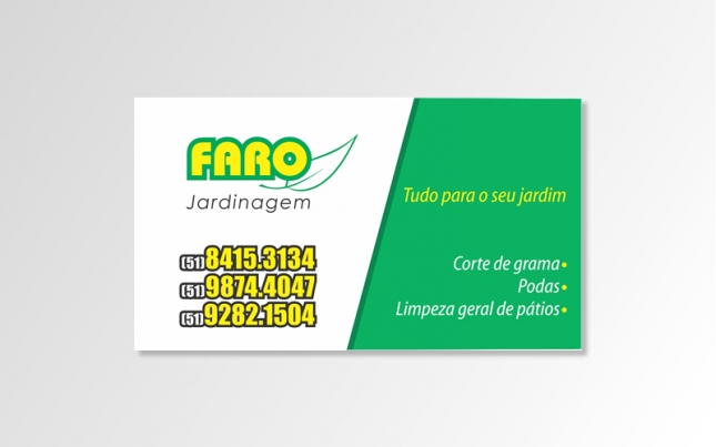 (Cartão de visita) Faro Jardinagem
