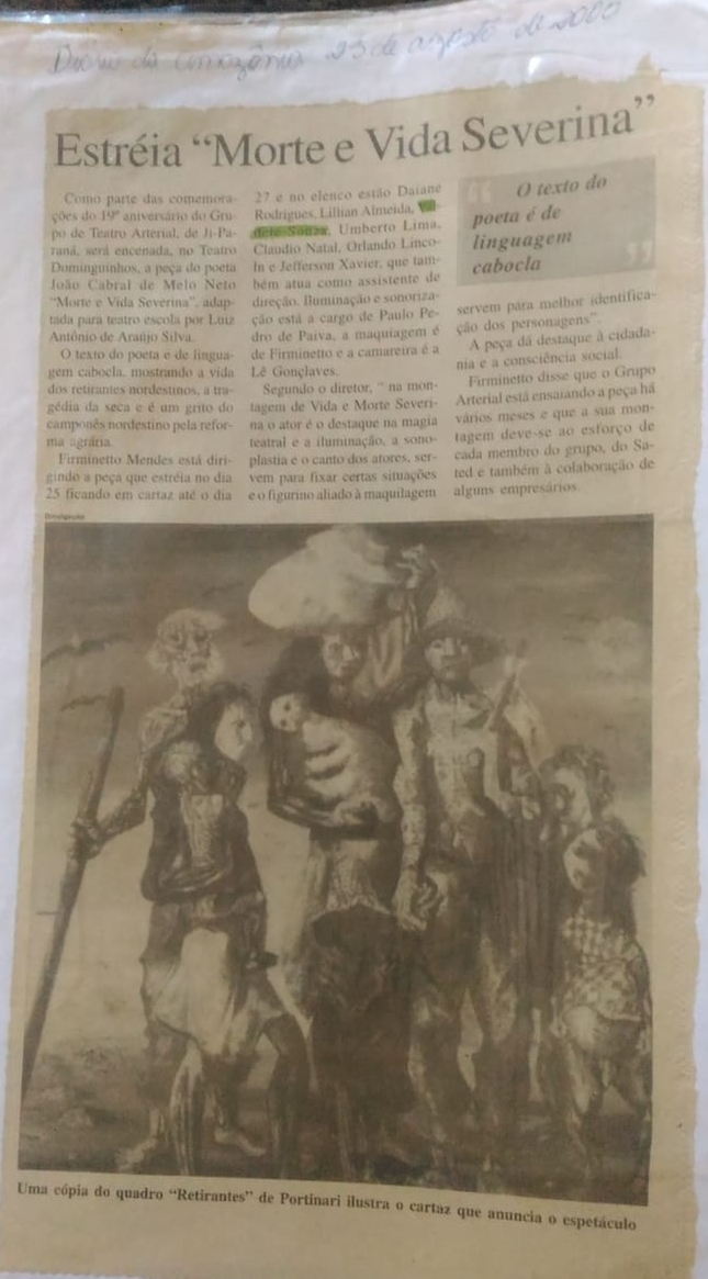 Jornal Diário da Amazônia 25 de agosto 2000